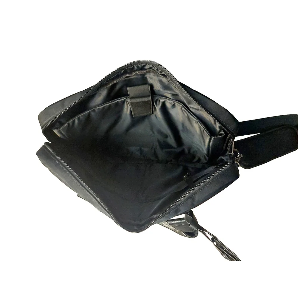 NWT Alfani Mens Nylon Briefcase Bag Black ONE SIZE
